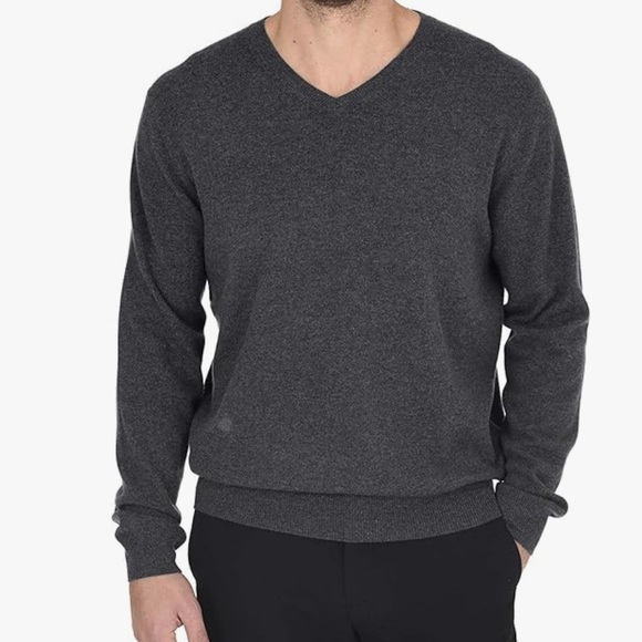 Cashmeren Other - NEW Men's Cashmeren XL 100% Merino Wool Long Sleeve Sweater City Smoke